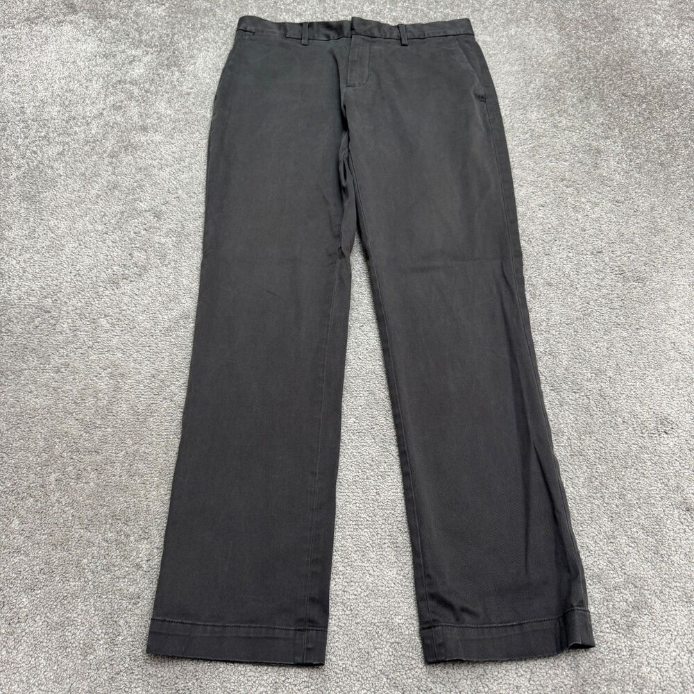 Banana Republic Aiden Fit Chino Pants Mens 31x32 Charcoal Gray Straight Cotton